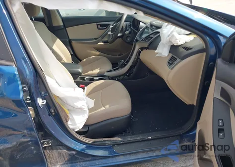 2016 Hyundai Elantra Se from USA, damaged, VIN KMHDH4AE3GU650452